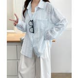 韓国風シアーシャツレース柄ブラウス春夏服 | Miniministore | 詳細画像2