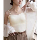 カップ付きキャミソール 韓国風ブラトップ | Miniministore | 詳細画像2