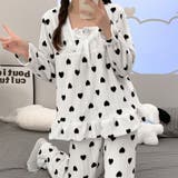 フリースパジャマ 上下セットアップ 韓国 | Miniministore | 詳細画像7 