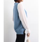 ニットベスト サイドスリット 春秋重ね着 | Miniministore | 詳細画像21