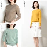 クルーネック ニットプルオーバー 春秋冬 | Miniministore | 詳細画像9