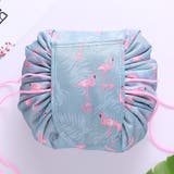 グレー(フラミンゴ) | 小物収納 ポーチ 化粧バック | Miniministore