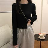 ブラック | Tシャツトップス ジッパートップス韓国 | Miniministore