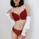 ワインレッド | ノンワイヤーブラジャーショーツセット | Miniministore