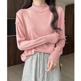 ピンク | メロウフリル リブニット プチハイネック | Miniministore