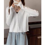 ホワイト | ニットカーディガン レディース 羽織り | Miniministore