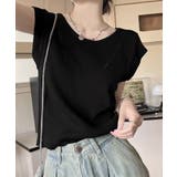 ブラック | フレンチスリーブ サマーニット 韓国風 | Miniministore