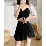 ブラック | 水着体型カバー レディース露出控えめ水着 | Miniministore