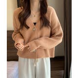 コーラル | ニットカーディガン Vネック 長袖秋冬服 | Miniministore