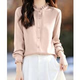 ピンク | フリルブラウス 長袖 レディース 春夏秋 | Miniministore