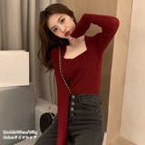 リブニット スクエアネック きれいめ | Miniministore | 詳細画像8 