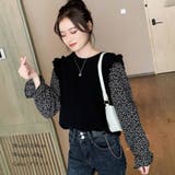 小花柄 ドッキングニット レディース | Miniministore | 詳細画像5