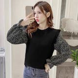 小花柄 ドッキングニット レディース | Miniministore | 詳細画像7