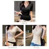 カシュクール風 リブニット ニットトップス | Miniministore | 詳細画像2