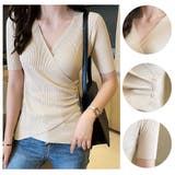 カシュクール風 リブニット ニットトップス | Miniministore | 詳細画像3
