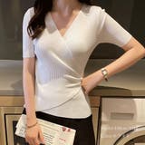 カシュクール風 リブニット ニットトップス | Miniministore | 詳細画像5
