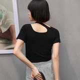 カットソー 肩スリットセクシーTシャツ | Miniministore | 詳細画像10