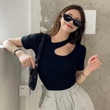 カットソー 肩スリットセクシーTシャツ | Miniministore | 詳細画像12