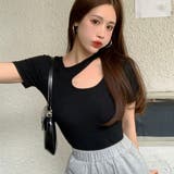 カットソー 肩スリットセクシーTシャツ | Miniministore | 詳細画像13