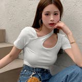 カットソー 肩スリットセクシーTシャツ | Miniministore | 詳細画像5