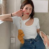 カットソー 肩スリットセクシーTシャツ | Miniministore | 詳細画像7