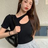 カットソー 肩スリットセクシーTシャツ | Miniministore | 詳細画像8