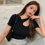 カットソー 肩スリットセクシーTシャツ | Miniministore | 詳細画像9