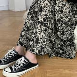 モノトーン花柄スカート ハイウエスト | Miniministore | 詳細画像3