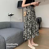 モノトーン花柄スカート ハイウエスト | Miniministore | 詳細画像5