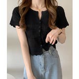 ニットカーディガン 韓国風透かしニット | Miniministore | 詳細画像5