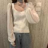 シャツブラウス 袖切り替え ニットソー | Miniministore | 詳細画像6