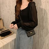 シャツブラウス 袖切り替え ニットソー | Miniministore | 詳細画像8