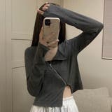 Tシャツトップス ジッパートップス韓国 | Miniministore | 詳細画像10