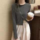 Tシャツトップス ジッパートップス韓国 | Miniministore | 詳細画像9