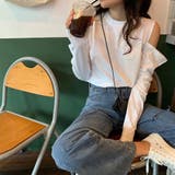 肩出しTシャツ レディース ナチュラル | Miniministore | 詳細画像4 