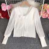 プリーツ リブニット トップス 異素材 | Miniministore | 詳細画像13