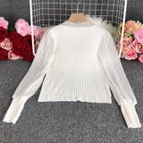 プリーツ リブニット トップス 異素材 | Miniministore | 詳細画像14