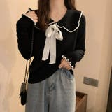 ニットトップス レディース リボン付き | Miniministore | 詳細画像6 