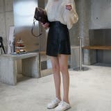 アシンメトリー PUレザースカート 韓国 | Miniministore | 詳細画像5