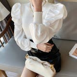 ニットトップス 重ね着風 リブニット | Miniministore | 詳細画像4 