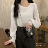 ニットブラウス 異素材 韓国風トップス | Miniministore | 詳細画像4 