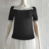 スクエアネック サマーニット レース付き | Miniministore | 詳細画像11 