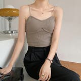 リブキャミソール レディース カップ付き | Miniministore | 詳細画像10