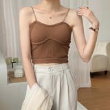 リブキャミソール レディース カップ付き | Miniministore | 詳細画像12
