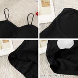 リブキャミソール レディース カップ付き | Miniministore | 詳細画像3