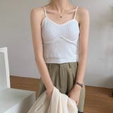 リブキャミソール レディース カップ付き | Miniministore | 詳細画像5