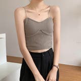 リブキャミソール レディース カップ付き | Miniministore | 詳細画像9