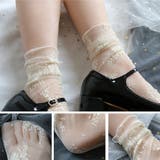 総レース クルーソックス フラワー花柄 | Miniministore | 詳細画像3