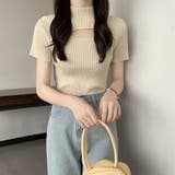 胸開きサマーニット レディース 韓国風 | Miniministore | 詳細画像7 