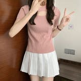 胸開きサマーニット レディース 韓国風 | Miniministore | 詳細画像9 